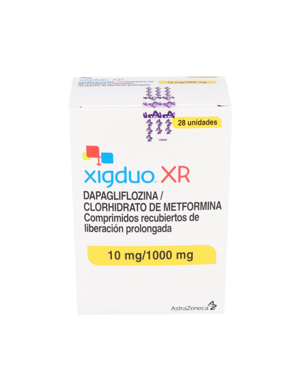 XIGDUO XR DAPAGLIFLOZINA 10 MG/ METFORMINA 1000 MG 28 COMPRIMIDOS RECUBIERTOS LIBERACION PROLONGADA LAB.ASTRAZENECA CENABAST