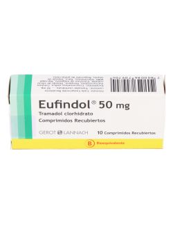 TRAMADOL EUFINDOL 50 MG 10 COMPRIMIDOS RECUBIERTOS BIOEQUIVALENTE GEROT LANNCH CENABAST