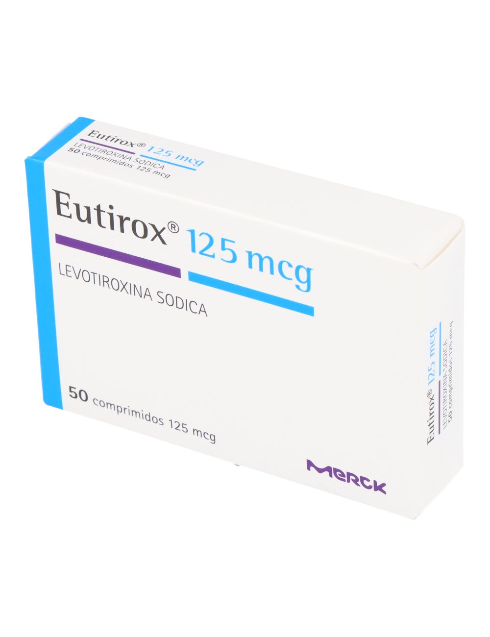 Eutirox 125mcg Levotiroxina Sodiaca 50 Comprimidos Lab Merck