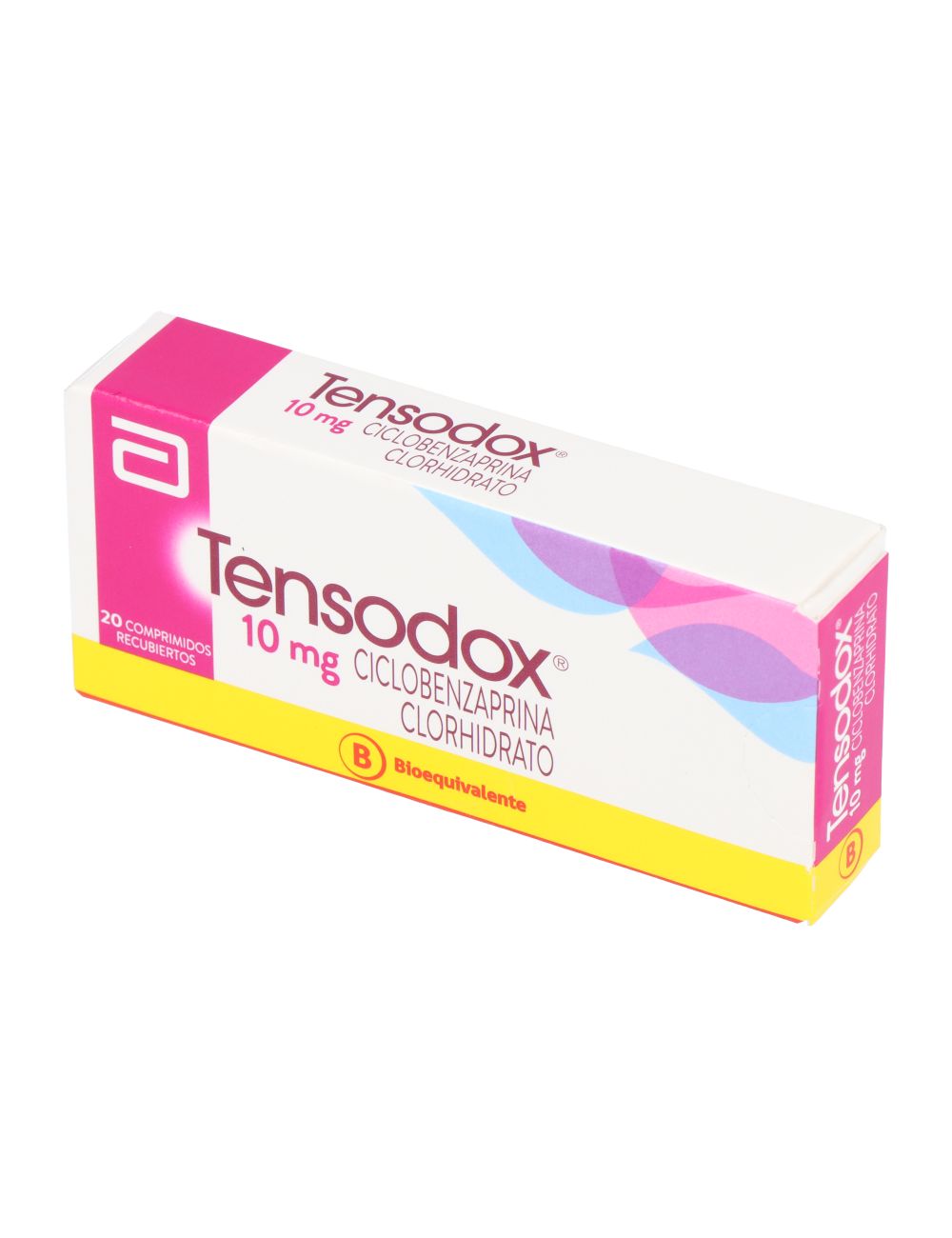 CICLOBENZAPRINA TENSODOX 10MG 20 COMPRIMIDOS RECUBIERTOS BIOEQUIVALENTE LAB.ABBOTT