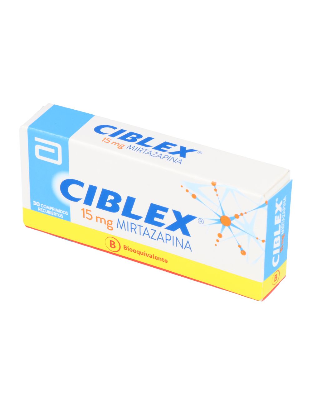 CIBLEX 15MG X 30 COMPRIMIDOS (MIRTAZAPINA) BIOEQUIVALENTE LABORATORIO ABBOTT