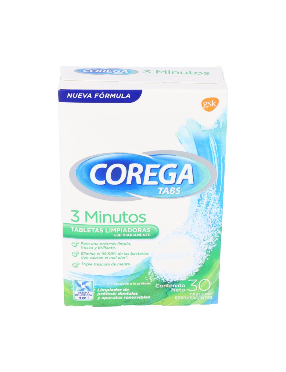 COREGA 30 TABLETAS EFERVECENTES LIMPIADORAS