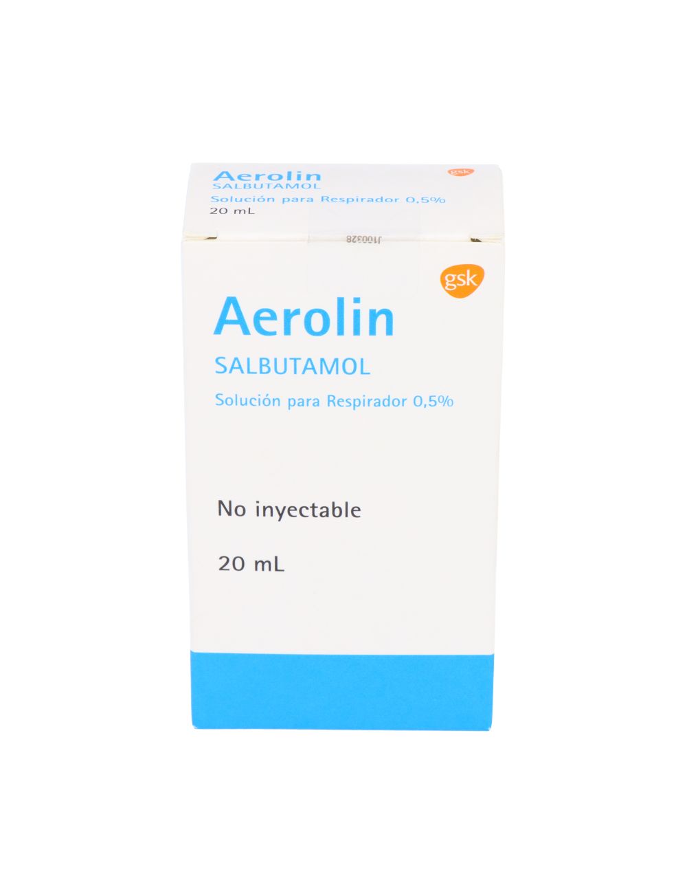 SALBUTAMOL AEROLIN SOLUCION PARA RESPIRADOR 20 ML LAB. GSK