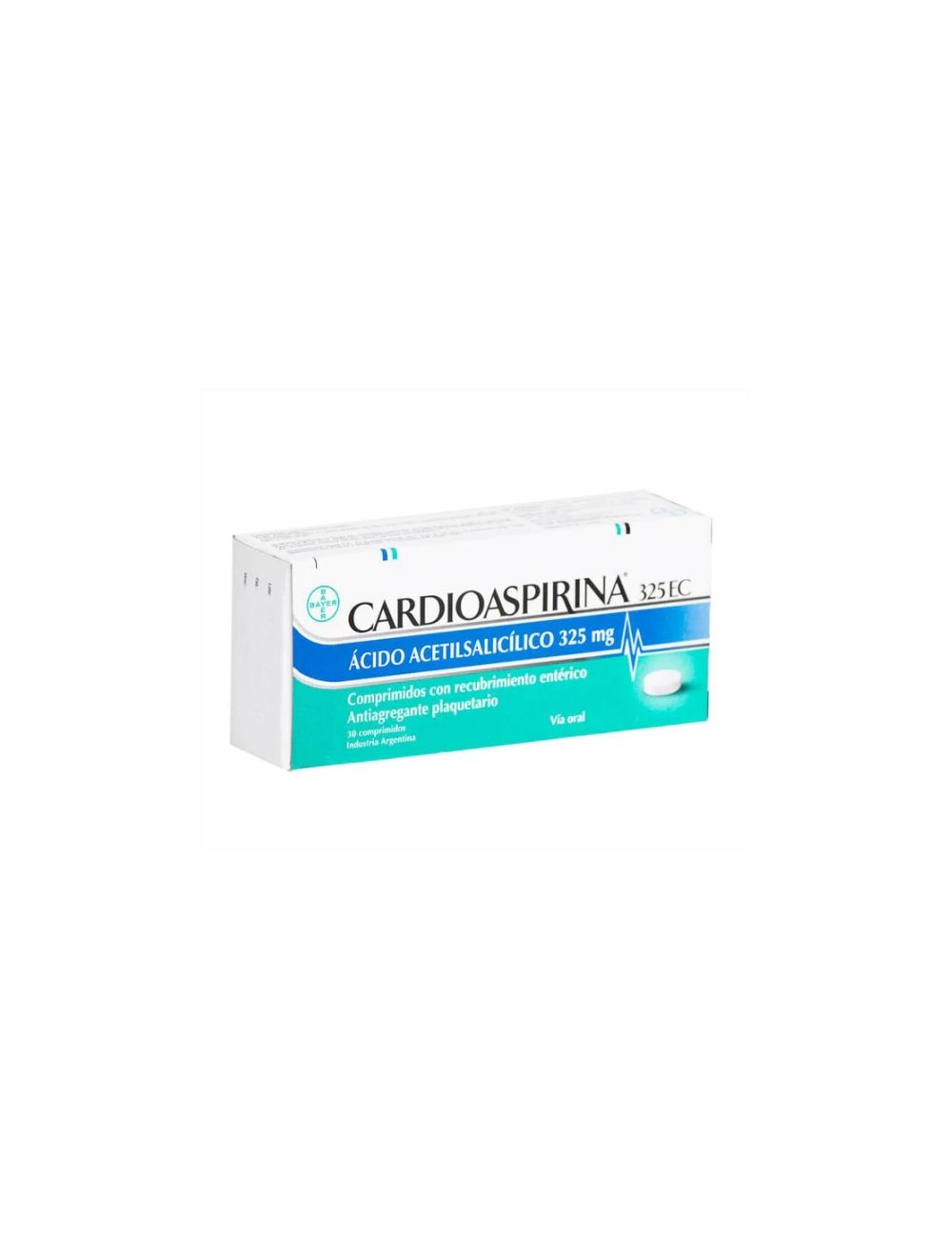 CARDIOASPIRINA 325 EC ACIDO ACETILSALICILICO 325 MG 30 COMRPIMIDOS BAYER