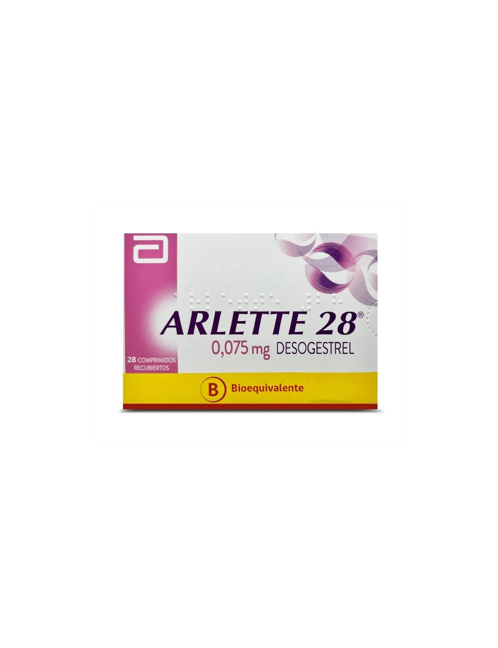 ARLETTE 28 DESOGESTREL 0.075 MG 28 COMPRIMIDOS RECUBIERTOS BIOEQUIVALENTE ABBOTT