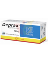 DEPRAX 50 MG SERTRALINA 60 COMPRIMIDOS RECUBIERTOS BIOEQUIVALENTE LAB. SAVAL