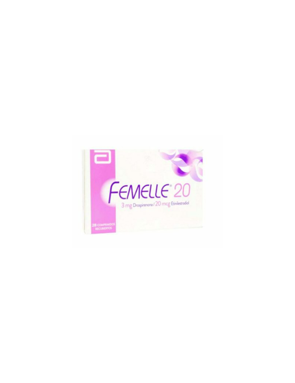 FEMELLE 20 DROSPIRENONA 3 MG/ ETINILESTRADIOL 20 MCG 28 COMPRIMIDOS RECUBIERTOS BIOEQUIVALENTE LAB.ABBOTT