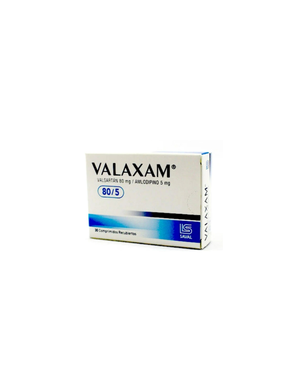 VALAXAM VALSARTAN AMLODIPINO 80/5 MG 30 COMPRIMIDOS RECUBIERTOS SAVAL CENABAST