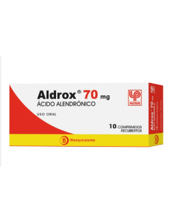 ALDROX ACIDO ALENDRONICO 70 MG 10 COMPRIMIDOS BIOEQUIVALENTE PASTEUR