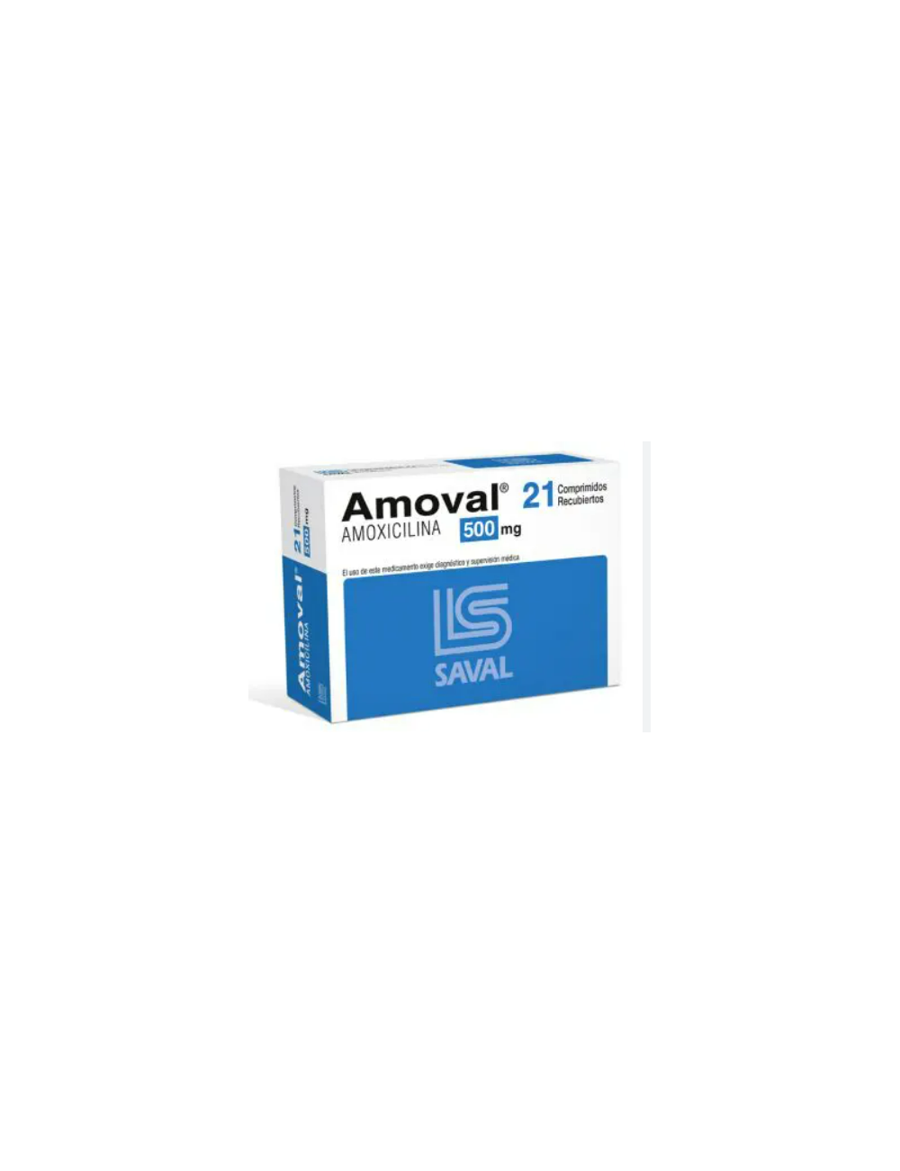 AMOVAL AMOXICILINA 500MG 21 COMPRIMIDOS RECUBIERTOS BIOEQUIVALENTE LAB.SAVAL