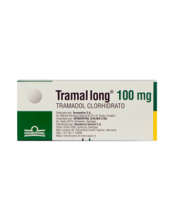 TRAMAL LONG 100MG. TRAMADOL CLORHIDRATO 10 COMPRIMIDOS RECUBIERTOS LAB.GRUNENTHAL