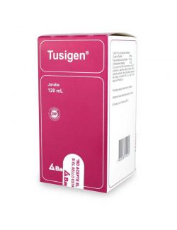 TUSIGEN JARABE 120ML CODEINA FOSFATO 10MG / PSEUDOEFEDRINA CLORHIDRATO 30MG / CLORFENAMINA MALEATO 2MG. LAB. BAGO