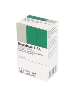 BERODUAL BROMURO IPRATROPIO/ FENOTEROL 20/50 MCG HFA AEROSOL INHALACION 200 DOSIS