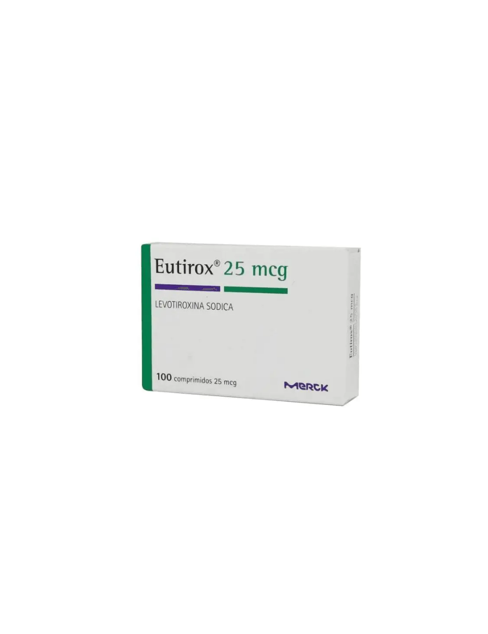 EUTIROX LEVOTIROXINA 25MCG 100 COMPRIMIDOS  LAB.MERCK CENABAST