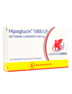 HIPOGLUCIN 1000 LP COM.30 LABORATORIO CHILE