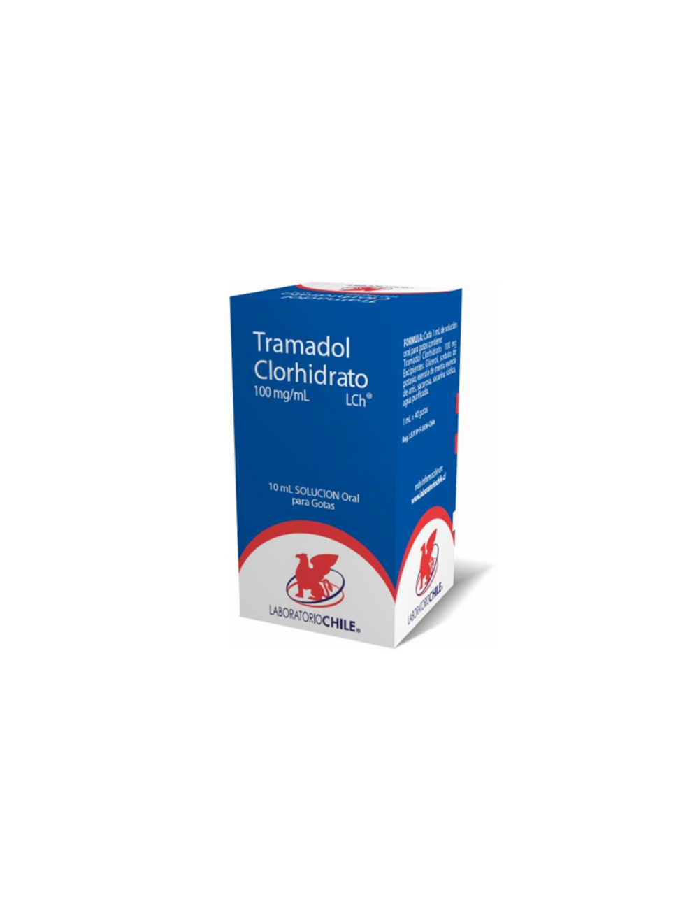 TRAMADOL 100 MG/ML 10 ML SOLUCION ORAL PARA GOTAS BIOEQUIVALENTE LABORATORIO CHILE