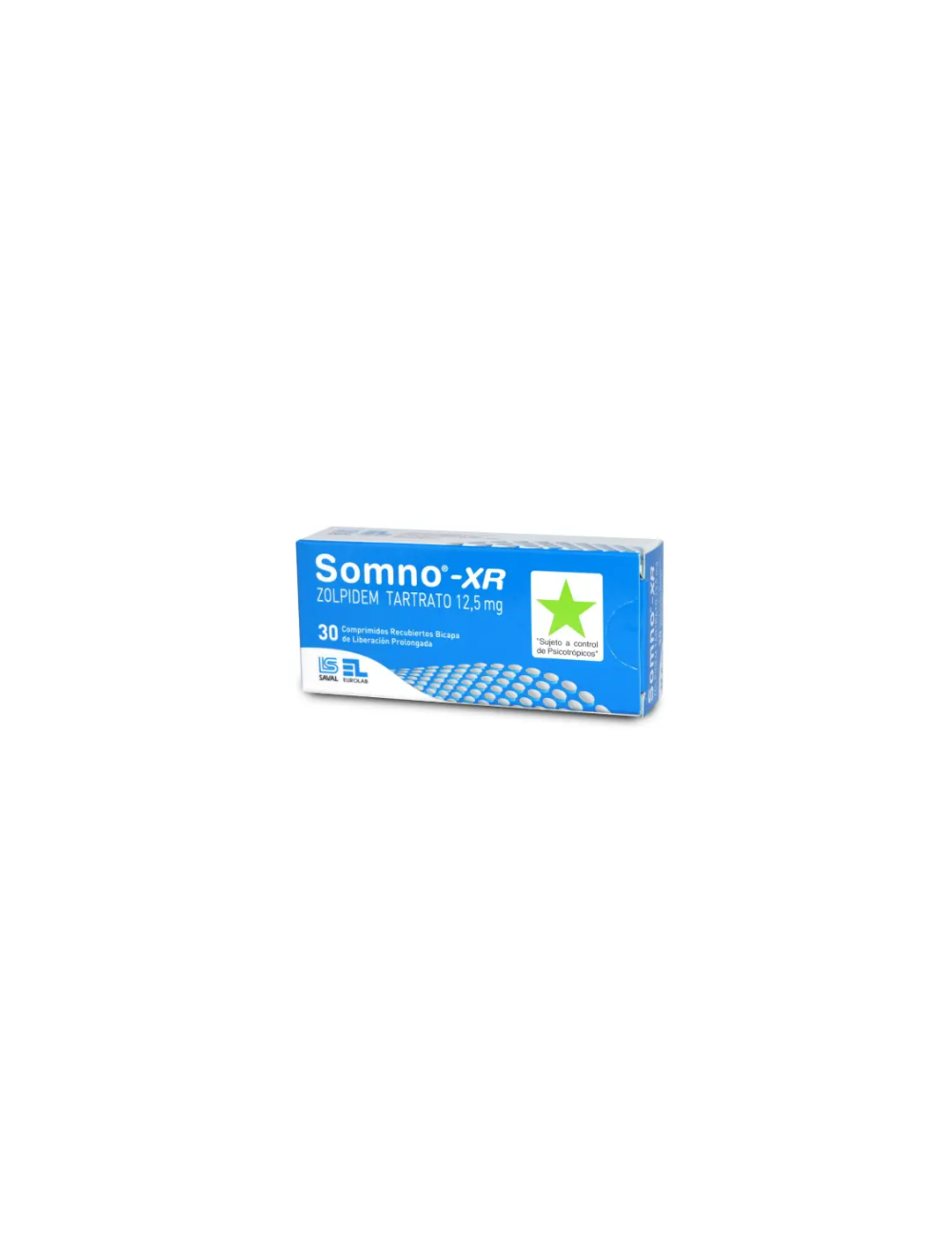 SOMNO-XR ZOLPIDEM 12.5 MG 30 COMPRIMIDOS RECUBIERTOS LAB.SAVAL