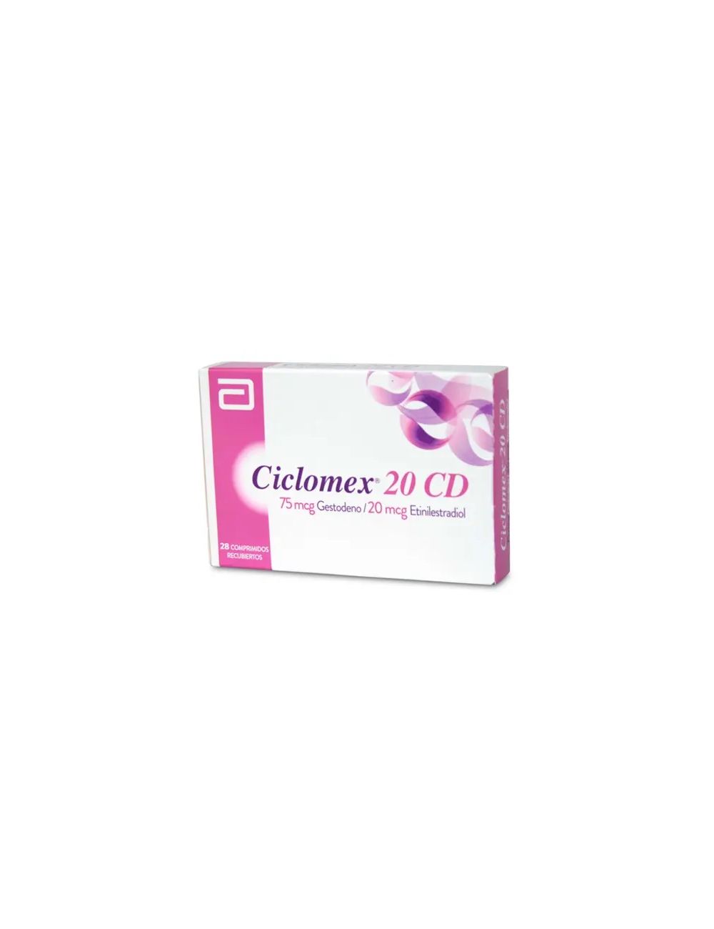 CICLOMEX-20 CD GESTODENO 75 MCG/ ETINILESTRADIOL 20 MCG  28 COMPRIMIDOS RECUBIERTOS RECALCINE