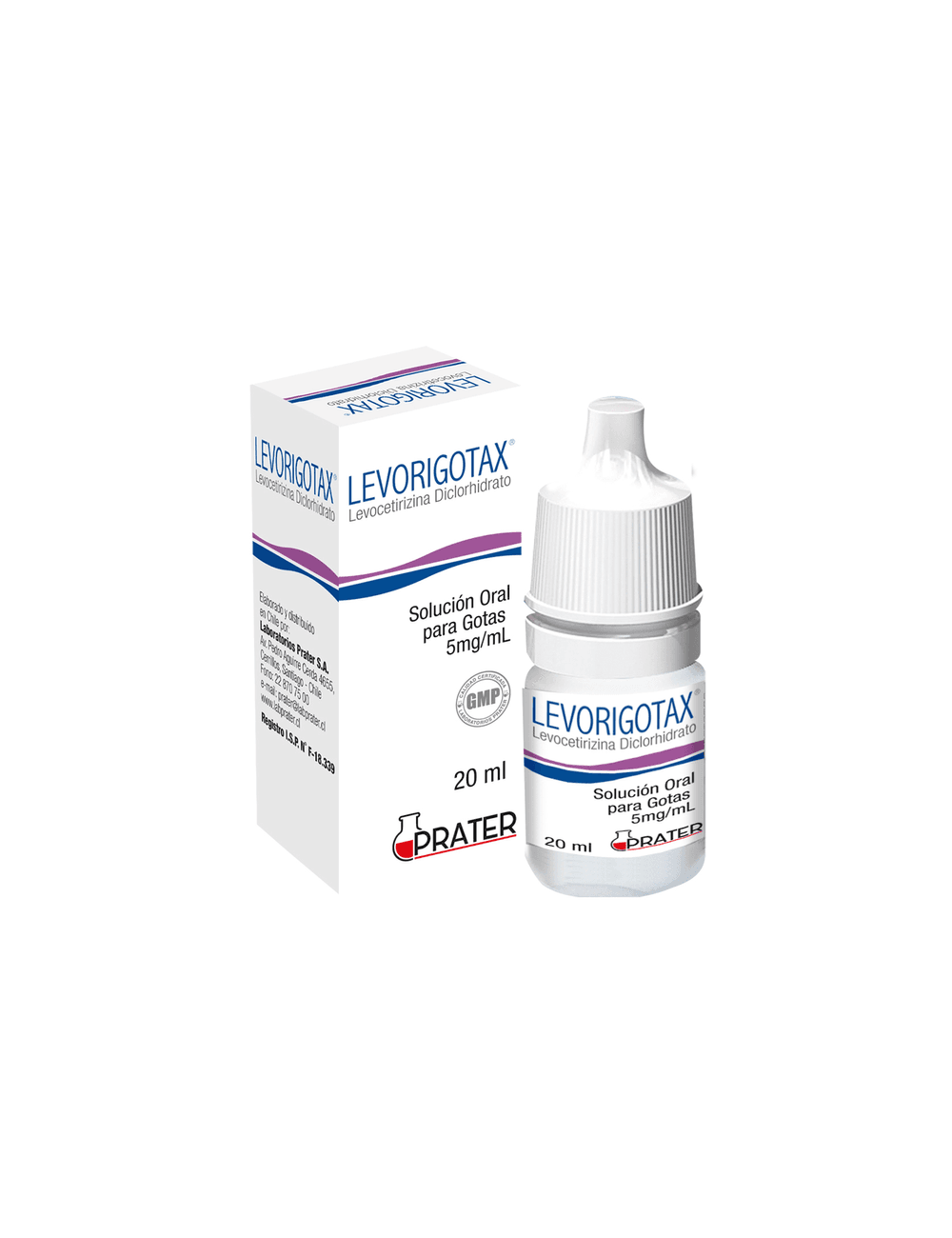 LEVORIGOTAX LEVOCETIRIZINA  5MG/ML 20 ML BIOEQUIVALENTE LAB. PRATER