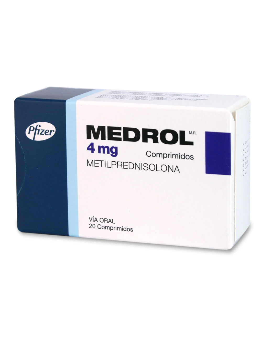 MEDROL METILPREDNISOLONA  4MG 20 COMPRIMIDOS PFIZER CENABAST