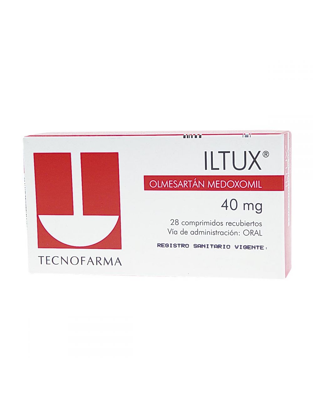 ILTUX OLMESARTAN MEDOXOMIL 40MG 28 COMPRIMIDOS BIOEQUIVALENTE TECNOFARMA