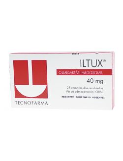 ILTUX OLMESARTAN MEDOXOMIL 40MG 28 COMPRIMIDOS BIOEQUIVALENTE TECNOFARMA