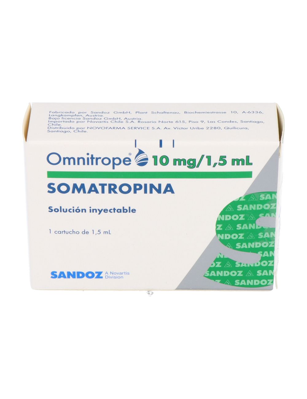 OMNITROPE SOMATROPINA 10 MG /1.5 ML SOL.INYECTABLE SANDOZ