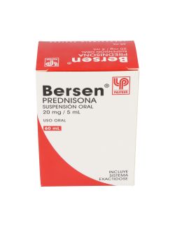 BERSEN PREDNISONA 20 MG/5 ML SUSPENSION ORAL JARABE 60 ML LAB. PASTEUR CENABAST.