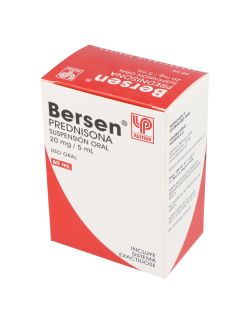 BERSEN PREDNISONA 20 MG/5 ML SUSPENSION ORAL JARABE 60 ML LAB. PASTEUR CENABAST.