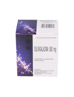 SULFASALAZINA 500 MG POR 100 COMPRIMIDOS RECUBIERTOS PHARMAMERICA CENABAST