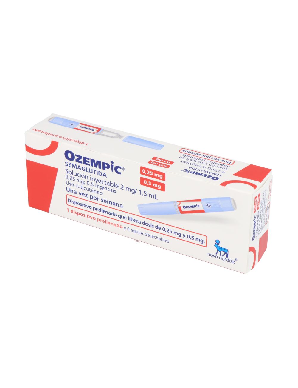 OZEMPIC SEMAGLUTIDA 2 MG 1 5 ML SOLUCION INYECTABLE 1 DISPOSITIVO   Ozempic Semaglutida 2 Mg 15 Ml Solucion Inyectable 1 Dispositivo Prellenado 6 Agujas Desechables 