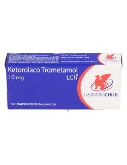 KETOROLACO 10 MG 10  COMPRIMIDOS RECUBIERTOS LAB.CHILE