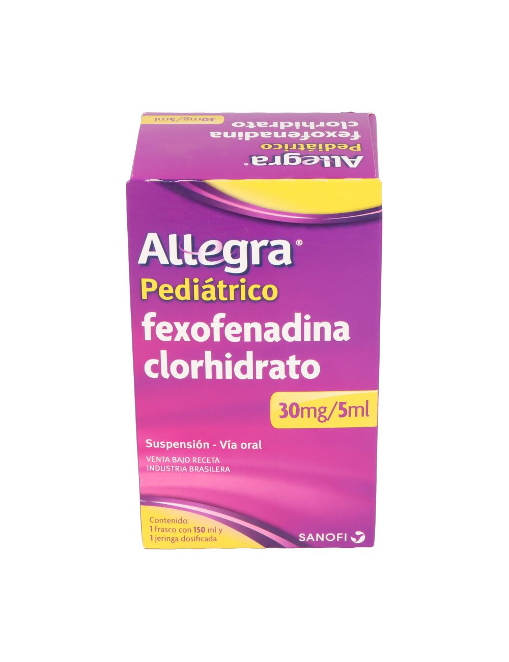 ALLEGRA PEDIATRICO FEXOFENADINA CLORHIDRATO 30MG/5ML SANOFI