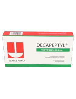 DECAPEPTYL TRIPTORELINA 22,5 MG PARA SUSPENSION INYECTABLE 1 FRASCO AMPOLLA LIOFILIZADO TECNOFARMA CENABAST.