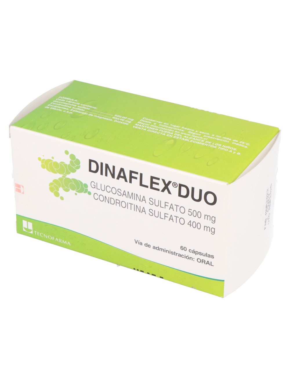 DINAFLEX-DUO GLUCOSAMIDA 500 MG/CONDROITINA 400 MG 60 CAPSULAS LAB.TECNOFARMATECNOFARMA