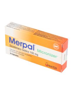 MERPAL MICRONIZER 100MG 8 CAPSULAS LIBERACION RETARDADA LAB. PRATER