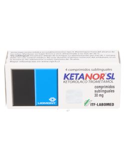 KETANOR-SL 4 COMPRIMIDOS 30MG LAB. LABOMED