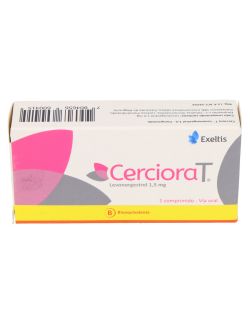 CERCIORA T LEVONORGESTREL 1.5MG 1 COMPRIMIDO BIOEQUIVALENTE LAB. EXELTIS