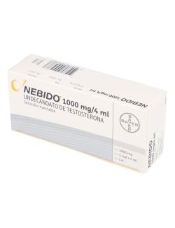 NEBIDO 1000 MG/4ML UNDECANOA DE TESTOSTERONA SOLUCION INJECTABLE LABORATORIO BAYER CENABAST