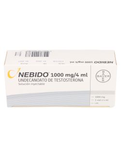 NEBIDO 1000 MG/4ML UNDECANOA DE TESTOSTERONA SOLUCION INJECTABLE LABORATORIO BAYER CENABAST