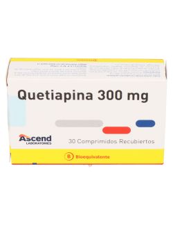 QUETIAPINA 300 MG 30 COMPRIMIDOS BIOEQUIVALENTE ASCEND