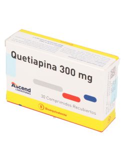 QUETIAPINA 300 MG 30 COMPRIMIDOS BIOEQUIVALENTE ASCEND