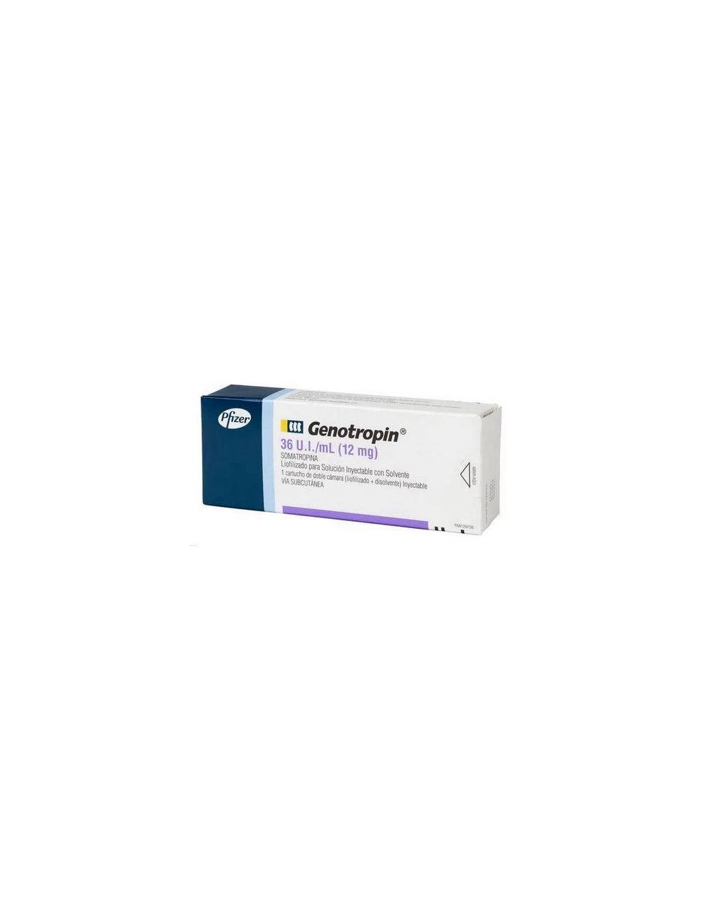 GENOTROPIN SOMATROPINA 12 MG 1 CARTUCHO LIOFILIZADO PARA SOLUCIÓN INYECTABLE LABORATORIO PFIZER