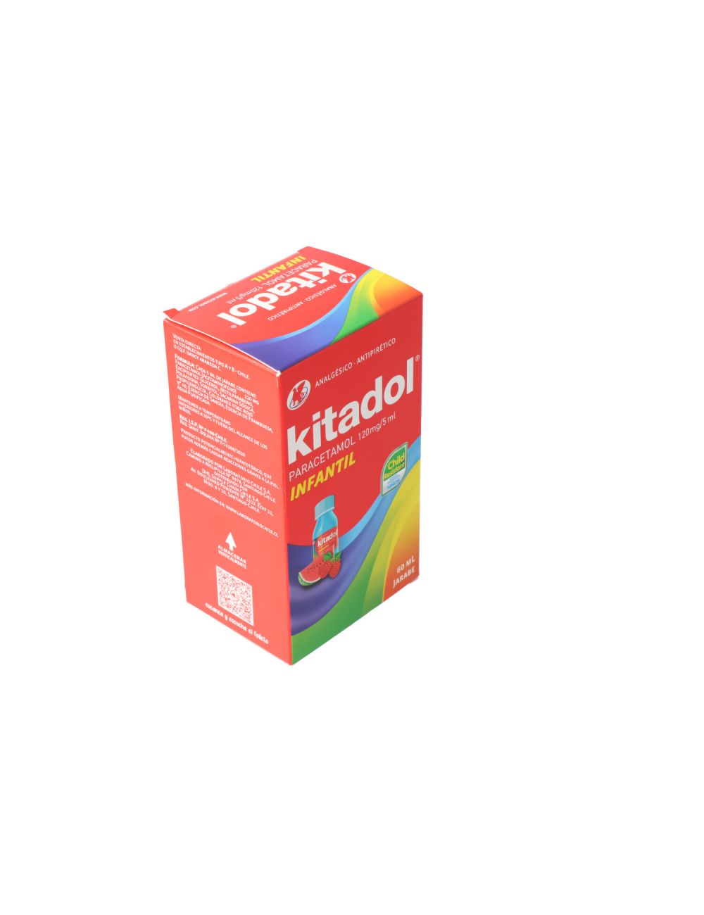 KITADOL PARACETAMOL 120MG/5ML JARABE INFANTIL 60ML LABORATORIO CHILE CENABAST