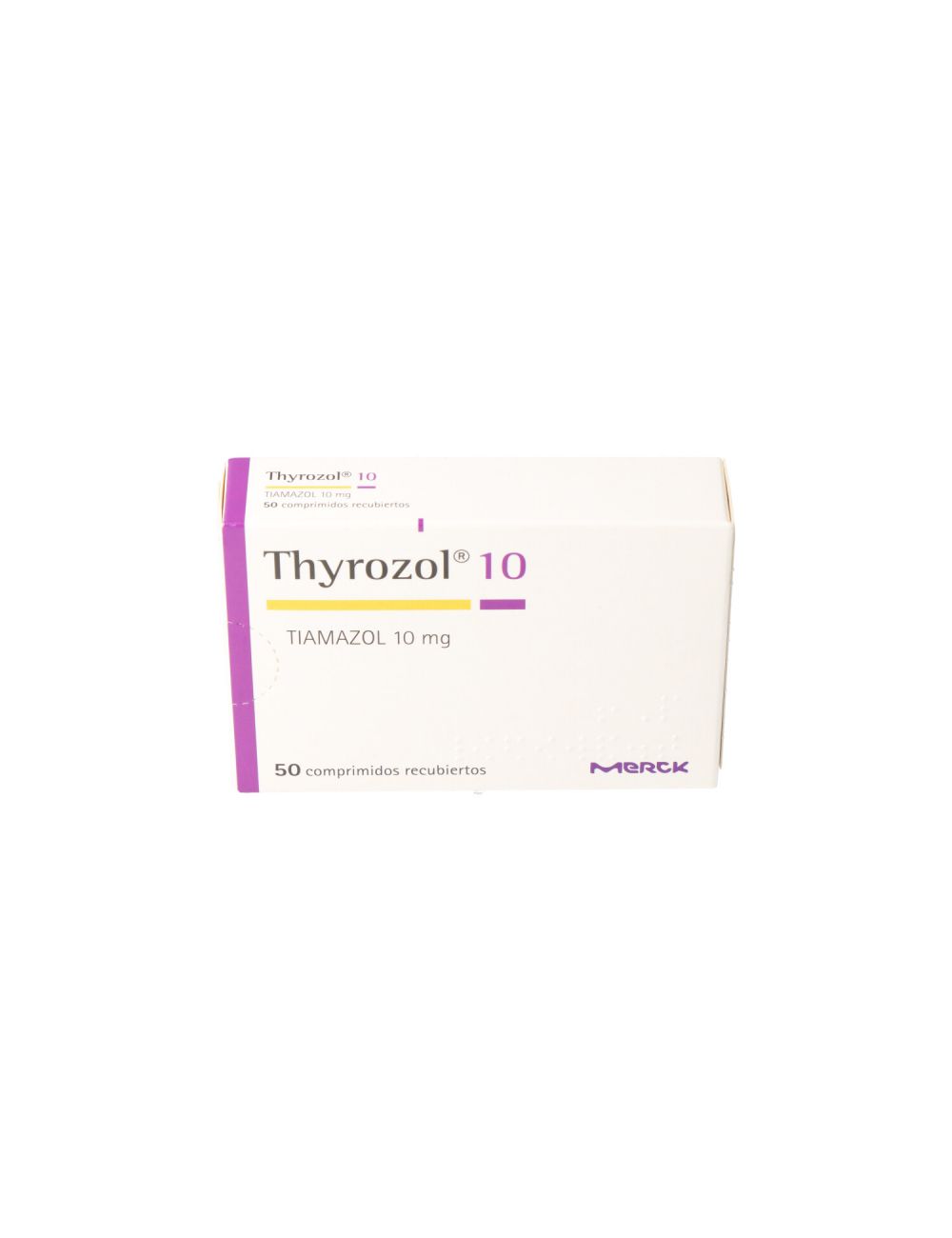 THYROZOL TIAMAZOL 10MG 50 COMPRIMIDOS MERCK CENABAST.