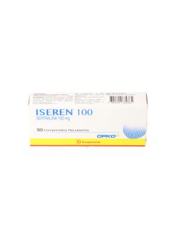 ISEREN SERTRALINA 100 MG 30 COMPRIMIDOS RECUBIERTOS BIOEQUIVALENTE  LAB.OPKO CENABAST