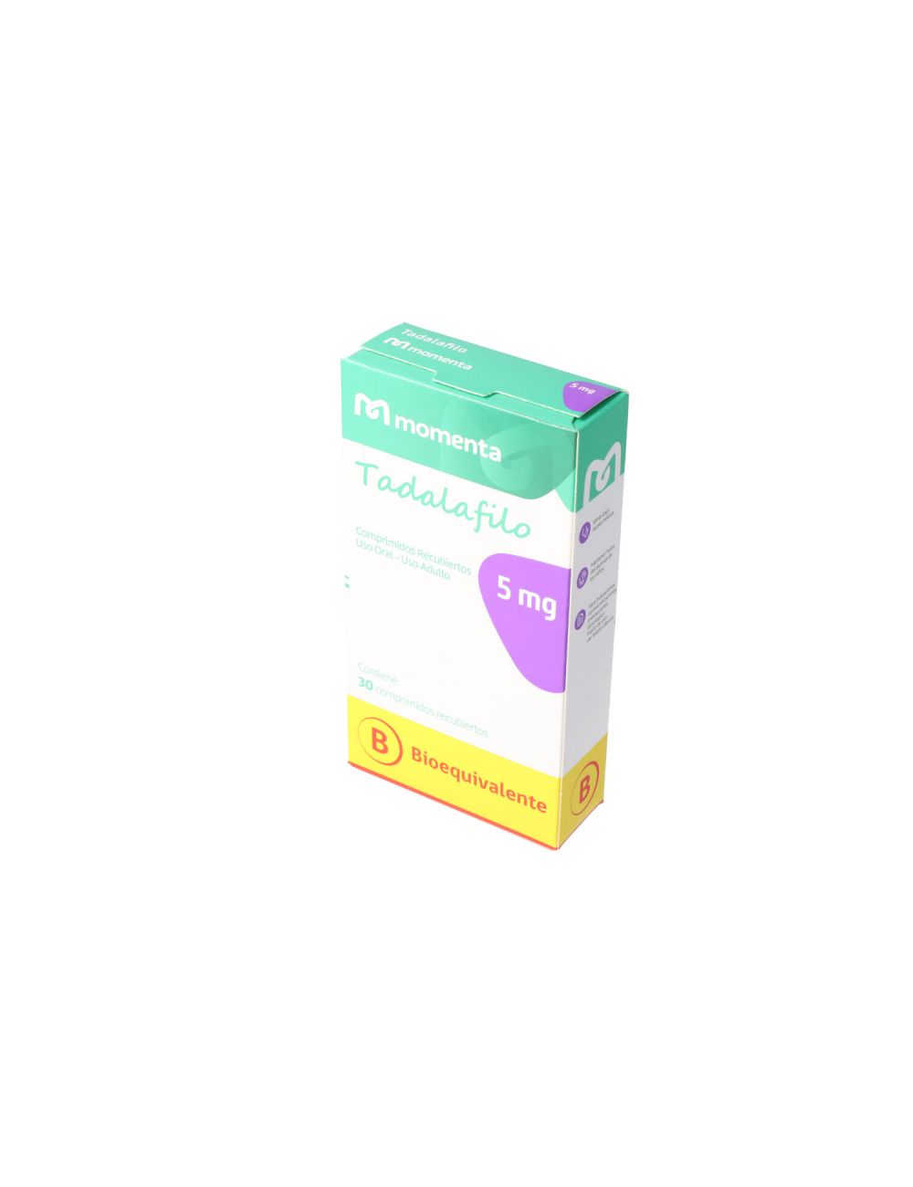 MOMENTA TADALAFILO 5MG 30 COMPRIMIDOS BIOEQUIVALENTE EUROFARMA.