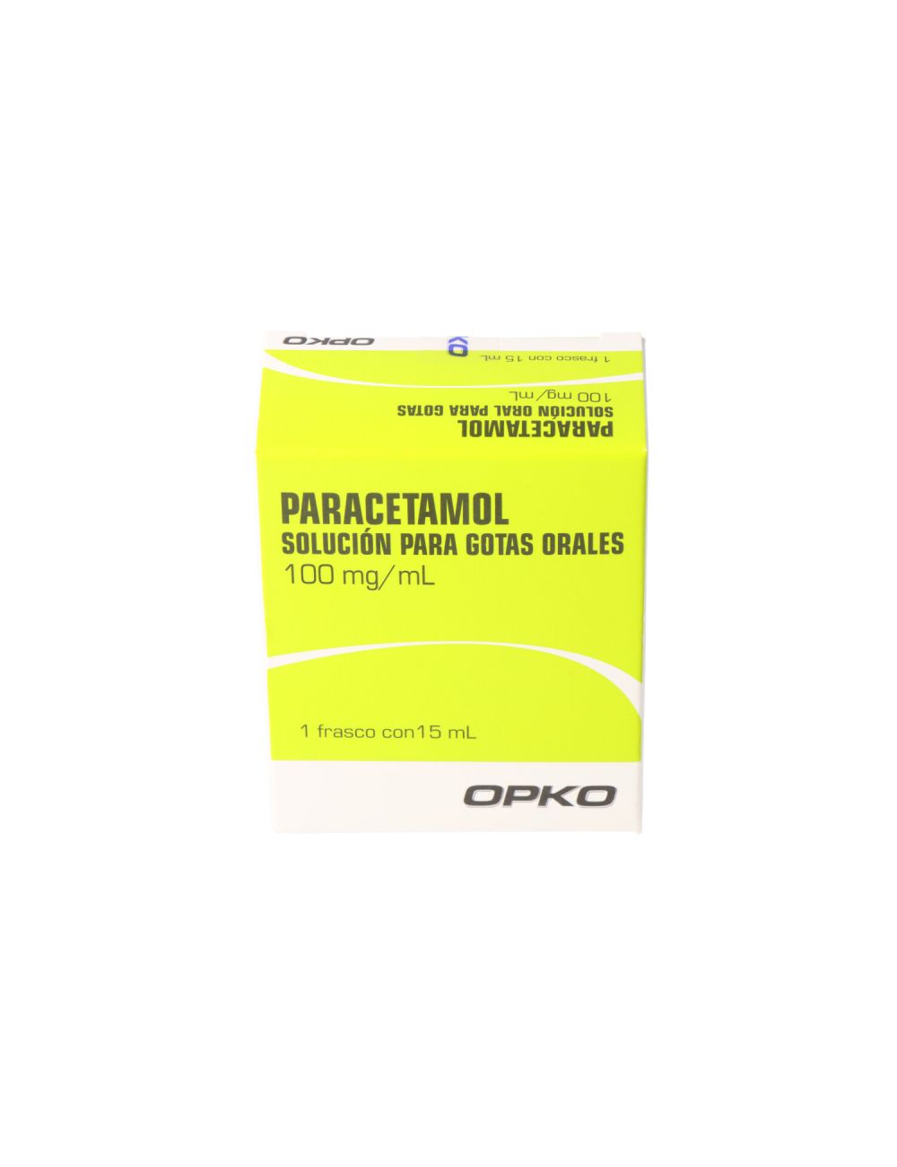 PARACETAMOL GOTAS 100 MG/ML FRASCO 15 ML OPKO CENABAST