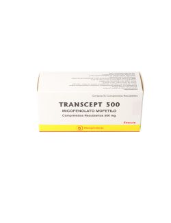 TRANSCEPT MICOFENOLATO 500MG 50 COMPRIMIDOS BIOEQUIVALENTE CENABAST