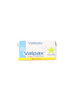 VALPAX CLONAZEPAM 2 MG 30 COMPRIMIDOS BIOEQUIVALENTE LAB.ABBOTT CENABAST